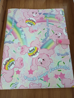 A4 pink Swears Notebook folder