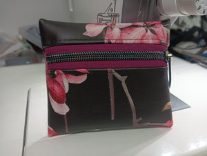 Mini Zip purse cherry blossom