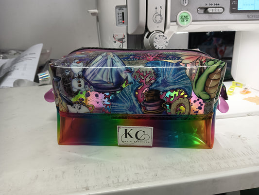 Clear vinyl boxy bag rainbow potions