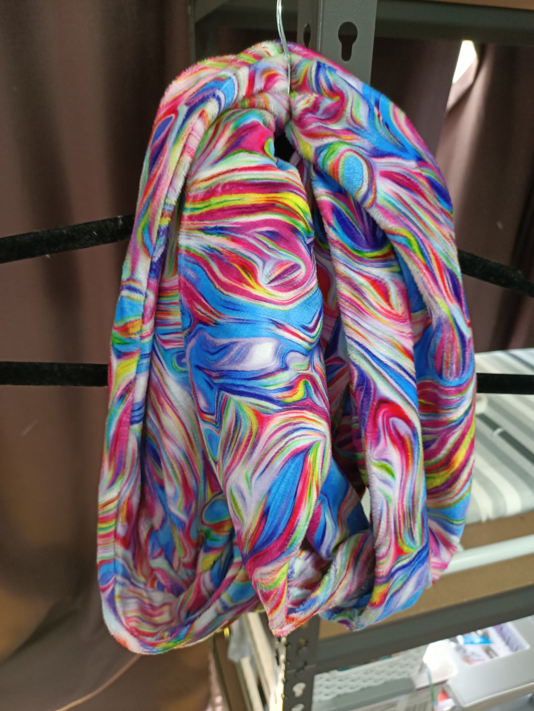 Pink swirls  infinity scarf
